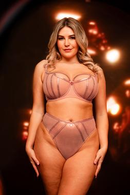 Eos, Balcony Bra, Rose Gold , £39.00, US$79.00, CA$99.00, €60.00, A$99.00, Eos, Thong, Rose Gold , £22.00, US$41.00, CA$55.00, €33.00, A$60.00