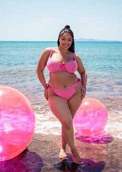 HOLIDAY CHECK SCOOPED BALCONY BIKINI TOP £37.00 $64.00 CAD$95.00 €50.00 AUS$95.00 & TIE SIDE BIKINI BRIEF £26.00 $48.00 CAD$65.00 €39.00 AUS$65.00