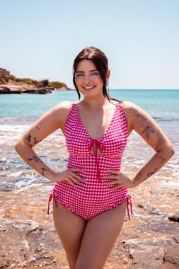 HOLIDAY CHECK NON WIRED SWIMSUIT - CAD $160 AUS $160