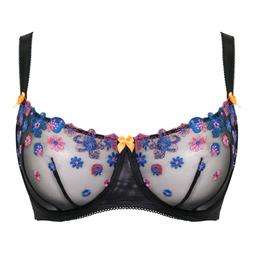 Strawberry Crush, Balcony Bra, Black Multi, £34.00, US$69.00, CA$85.00, €51.00, A$85.00
