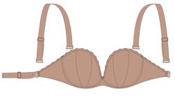 Superhero Multiway Padded Plunge Bra Latte Beige