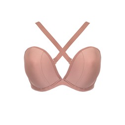 Superhero Multiway Padded Plunge Bra Latte Beige