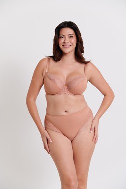 WILD ONE BALCONY BRA £29 €44 & BRAZILLIAN BRIEF £16 €25