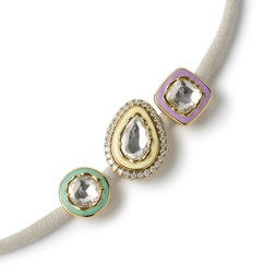 SACRED ALIGNMENT - MINK, PASTEL & GOLD BRACELET - RRP £379 www.vixiiworld.com