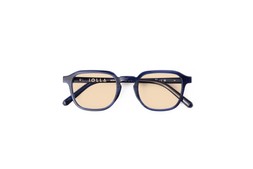 Boyd in Stone Blue with Custom Tangerine lenses