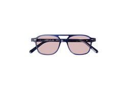 Ramsay in Stone Blue with Custom Blush lenses
