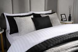 OHS Satin Stripe Duvet Set - double &pound;18