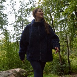 OHS Teddy Full Zip Fleece - Navy