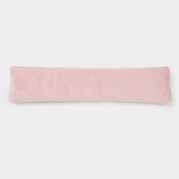 OHS Faux Fur Draught Excluder - Blush-£9.50
