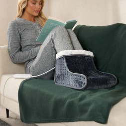 OHS Sherpa Lined Electric Foot Warmer - Charcoal- &pound;32