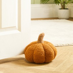 OHS Boucle Pumpkin Doorstop - Burnt Orange - £10