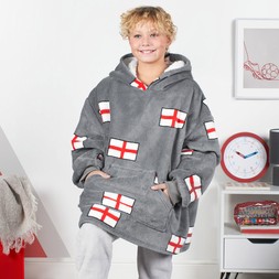 Kids Hoodie Blanket - England Print