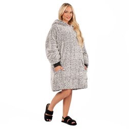 Adult Hoodie Blanket - Grey- £17