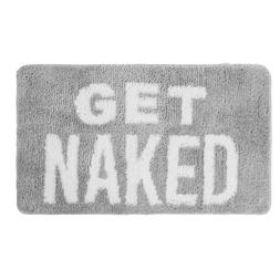 OHS Get Naked Tufted Bath Mat - Grey &pound;12