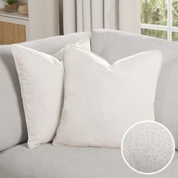 OHS Woven Texture Cushion Covers - Stone - £9.50 - 2 pack