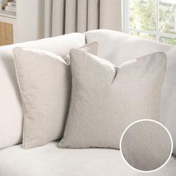 OHS Woven Texture Cushion Covers - Natural - £9.50 - 2 pack