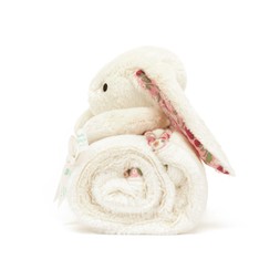 Blossom Cream Bunny 'Berry' Blankie £75