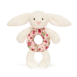 Blossom Cream Bunny 'Berry' Ring Rattle £18