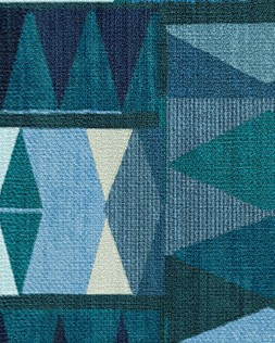 Ruggable Jungalow Collection Cadra Blue Teal 150 x 215cm Flatwoven £349, Tufted £479 (Detail)