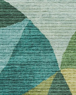 Ruggable - Jungalow Collection - Kayla Teal Green - 150 x 215 cm - Flatwoven £349, Tufted £479 (Flatwoven Detail)