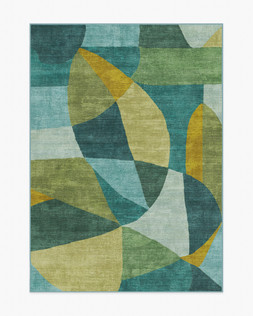 Ruggable Jungalow Collection Kayla Teal Green 150 x 215cm Flatwoven £349, Tufted £479