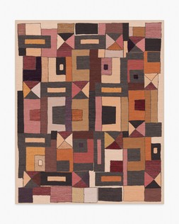 Ruggable - Jungalow Collection - Modra Warm Brown - 245 x 305 cm - Flatwoven £599, Tufted £849 (Aerial)-  Embargoed until 2nd July 2026