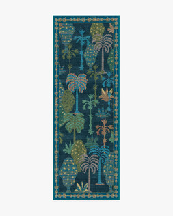 Ruggable - Jungalow Collection - Palmistry Midnight - 75 x 215 cm - Flatwoven £159, Tufted £189 (Aerial)- EMBARGOED UNTIL 2ND JULY 2026