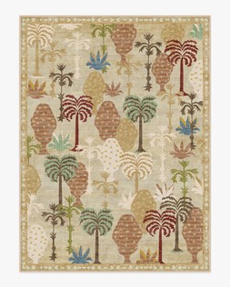 Ruggable - Jungalow Collection - Palmistry Natural - 275 x 365 cm - Flatwoven £799, Tufted £1,049 (Aerial)