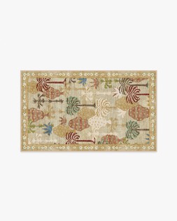 Ruggable - Jungalow Collection - Palmistry Natural - 90 x 150 cm - Flatwoven £179, Tufted £239 (Aerial)