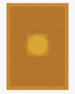 Matthew Williamson Helios Gold Rug 305x435 Flatwoven - £989.00