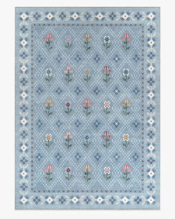 Ella Slate Blue Rug by Anthropologie from £119