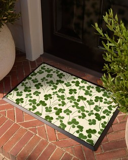 Four-Leaf Clover Doormat