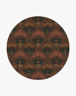 Matthew Williamson Pluma Rosewood Rug 245 Round Flatwoven - £459.00