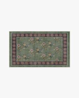 Pennywood Green & Pink Rug
