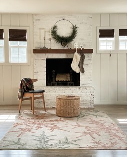 Snowflake Creme Flatwoven Rug