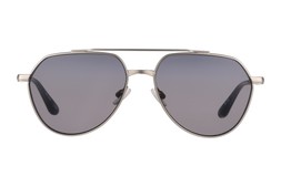Barbour BAS-3105 Silver & Blue Crystal Aviator Men's Sunglasses