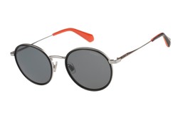 Superdry Round Dark Gunmetal/Black/Grey Sunglasses