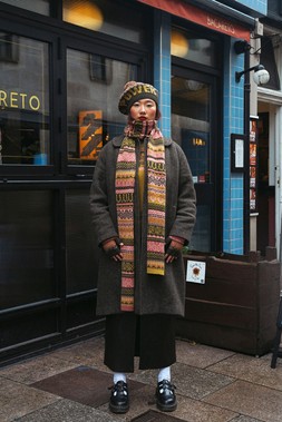 Fairisle Fiadh Scarf £105 & Fairisle Fiadh Beret Tam £55