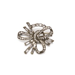 ART DECO CRYSTAL BROOCH £30 BY LOVETT & CO