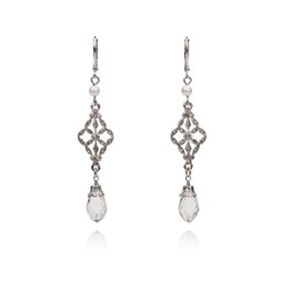 CRYSTAL FILIGREE VICTORIAN DROP EARRINGS £29 BY LOVETT & CO