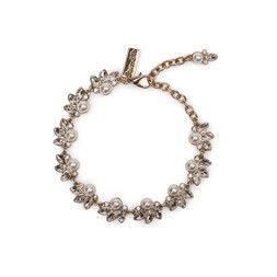 CRYSTAL LEAF AND PEARL BRACELET £34 BY LOVETT & CO