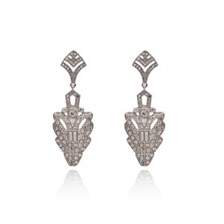 DECO CRYTSAL DROP EARRINGS £40 BY LOVETT & CO