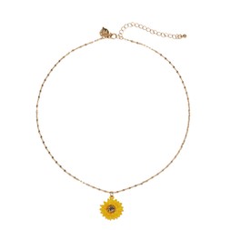 ENAMEL SUNFLOWER PENDANT NECKLACE £26 BY LOVETT & CO