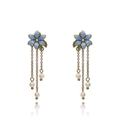 N CORNFLOWER DROP EARRINGS £30 BY LOVETT & CO
