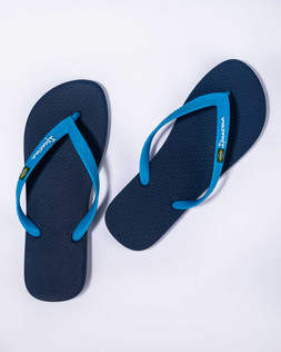 Mens Classic Brazil II Flip Flops Blue - £20