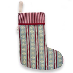 Snowflake Stripe - Christmas Stocking