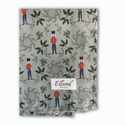 Green Nutcracker Soldier - Tea Towel