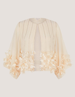 Claire Appliqué Jacket Ivory