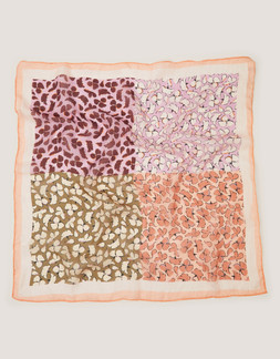 Milo Square Floral Silk Scarf