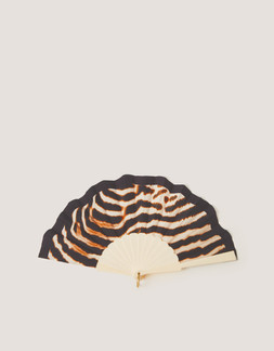Annie Animal Print Foldable Fan